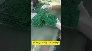 Four layer PCB FQC inspection #pcbfactory #circuitboard