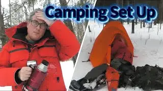 Setting Up a Tent in the Canadian Winter