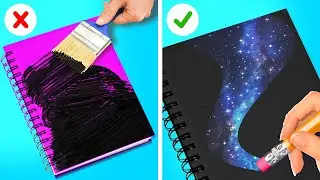 ГИГА БОГАТЫЙ vs ЭКСТРА БЕДНЫЙ: Арт-челлендж 🎨 Лайфхаки и идеи для творчества от 123 GO Like!