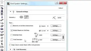 ArchiCAD 17 New Features  004   Creating a grid system with curved beams   YouTube