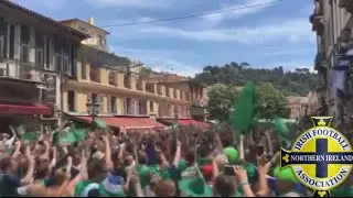 Northern Ireland Fans Singing 