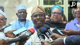 INEC Chairman, Prof. Joash Amupitan, speaks briefly about his new role