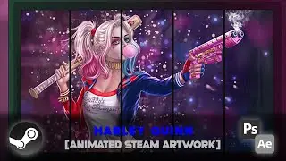 Harley Quinn | Animated Steam Workshop Speed Art [DryreL]