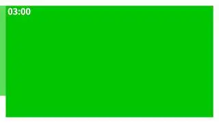 3 Minute Countdown Timer Frame Outline Animation | Green Screen | 4K | 60FPS | Free Download