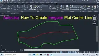 How to create irregular plot centre line |AutoLisp.