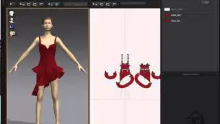 Ткань в интерьере. Marvelousdesigner
