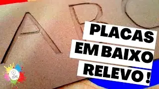 Placas em Baixo Relevo de Papelão!!