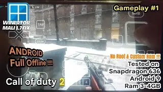 Call of duty 2 | Winlator Mali 1.7 Fix | Tested on Snapdragon 636 ,660