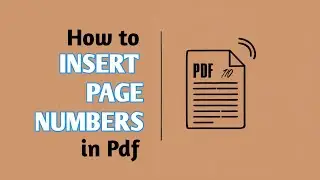 How to insert Page Numbers in Pdf Document ?