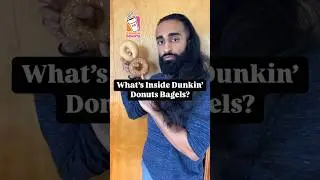 What’s Inside Dunkin Donuts Bagels? Trash! 
