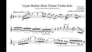 Genshin Impact - Liyue Harbor Main Theme Violin Transcription