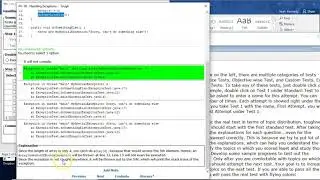 Java 8 OCA (1Z0-808) - Handling Exceptions (Enthuware sample questions)