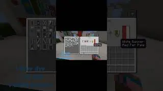 How to make the Czech Republic 🇨🇿 flag in Minecraft #minecraft #flag #shorts