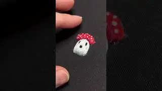 Mushroom ghost #art #needlefelting #handembroidery