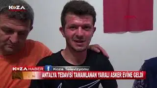 YARALI ASKER EVİNE DÖNDÜ