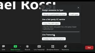 Zoom Auto-Generated Closed Captions