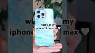 what's on my iphone 15 pro max ft. ios 18! 📱🤍 #ios18 #iphone15promax #whatsonmyiphone #ios18beta