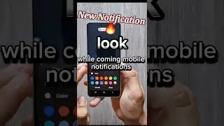 New Notification look white receiving a notification on android devices 🔥🙂 #androidtipsandtrick