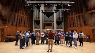 The 24 rehearsing Rautavaara's Missa a cappella