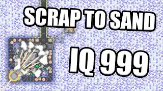 Mindustry scrap to sand using mass drivers.