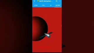 Animation Earth using HTML and CSS. #html #css
