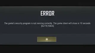 Fix PUBG Error: This Game Security Program Is Not Running Correctly [0x77E7D826] (2026 Guide)
