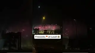 Fireworks at QATAR Lusail Stadium 