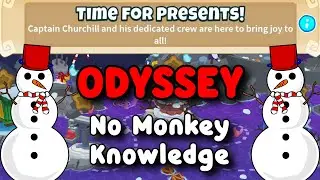 BTD6 Odyssey | No Monkey Knowledge Guide | Hard Mode Tutorial | Time For Presents!