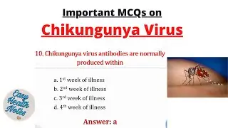 Chikungunya Virus ।। Multiple Choice Questions with answers