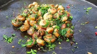 Шампиньоны в зелени и лимонном соке, вкусно и просто