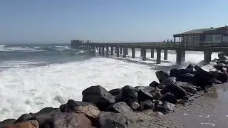 High tide in Swakopmund