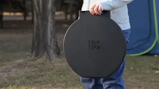 TRIPTIPS Bucket Toilet Seat with Soft Cushion and 270°Rotatable Lid