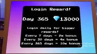 getting my 365 day login streak in Royale High!