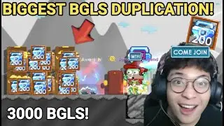 BIGGEST BGLS DUPLICATION GLITCH! (ExSaudia 200IQ) - Growtopia