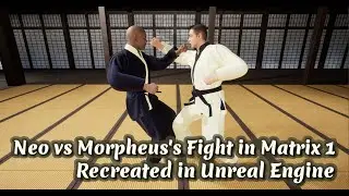 I Recreated The Matrix Fight Scene of Neo vs Morpheus in Unreal Engine (3D Animation Video)