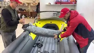 Как сложить тент КОМБИ для лодки ПВХ