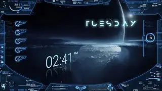 Neon Space Rainmeter Skins For Windows 10/look Better Easy Customization| HaTRiX GaMinG