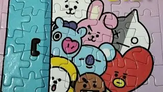 BT21 HAS A SURPRISE FOR YOU | BT21 | LET'S PLAY PUZZLE | COLORFUL PUZZLE