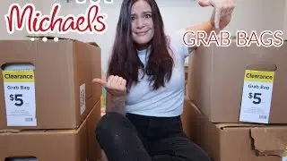 TEACHER REVIEWS MICHAELS $5 GRAB BAGS | UNBOXING *I bought for my classroom*