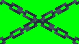 chain lock animation minecraft green screen 