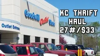 Goodwill Bins Kansas City Thrift Haul 27 lb for $33