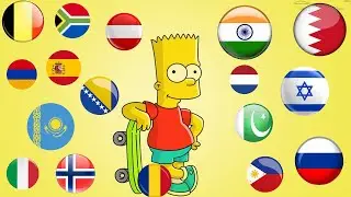 Bart Simpson in different languages