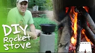 How To Make A DIY Concrete Rocket Stove