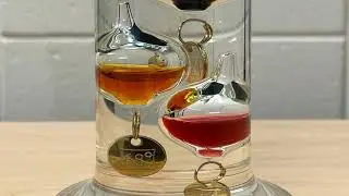 Galileo thermometer demonstration