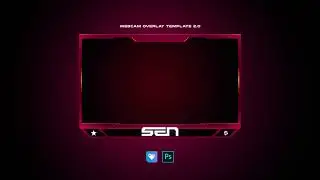 Free Webcam/Facecam Overlay Template