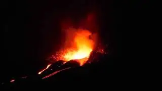 Fogo: Vulkanausbruch am 28. November 2014 (ca. 19:30 Uhr Ortszeit)