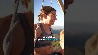 Slackline over a 100ft canyon