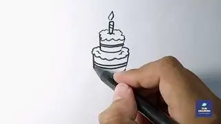 How to Draw Birthday Cake Easy Drawings