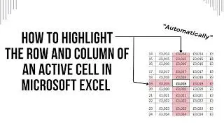 How to Highlight the Row and Column of an Active Cell in Microsoft Excel  Using Focus Cell