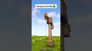 Minecraft Hanged Zombie Statue  